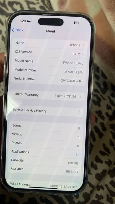Apple iPhone 16 Pro 128 gb (dezert)