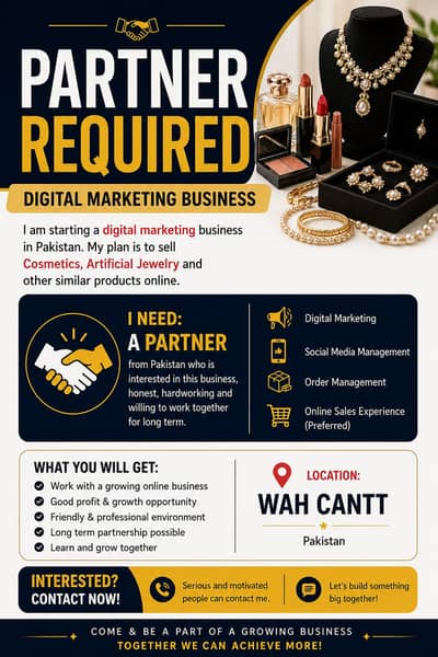 need partner for online selling product