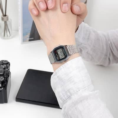 Premium Silver Digital Watch For Men & Boys | Water Resistant