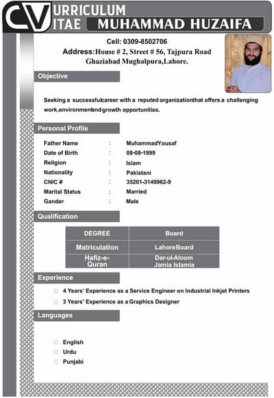 Looking for part-time work in CorelDRAW & InPage.