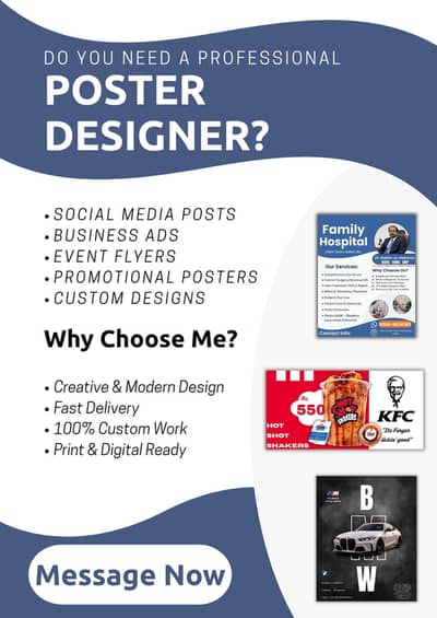 Professional Poster Design - Sirf Rs. 199