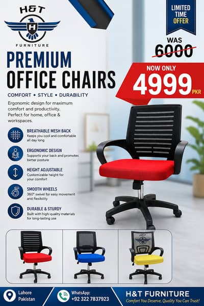 Revolving Chairs - Study Chairs - Gaming Chairs - Computer Chairs Sale
