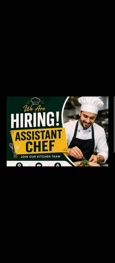 fast food setup ke liye chef required