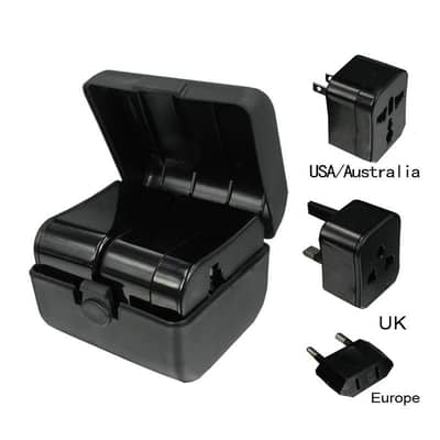 CrowdStrike Worldwide Universal Power plug adapter  converter  (Black)