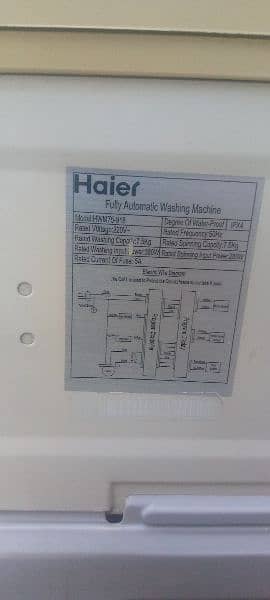 Haier fully automatic washing machine 3