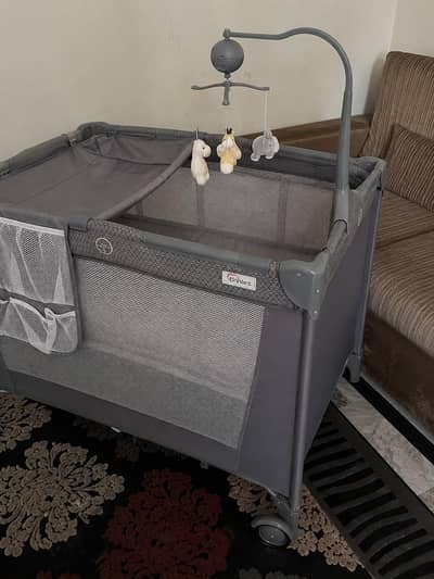 Tinnies Baby playpen/ Travel Cot with rocking Feature