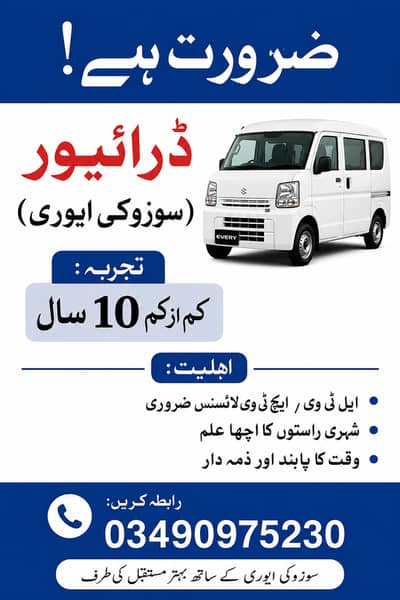 Driver Required for Suzuki Every