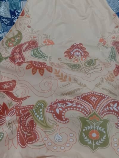 Long shirt kaftan creap silk fabric ready made
