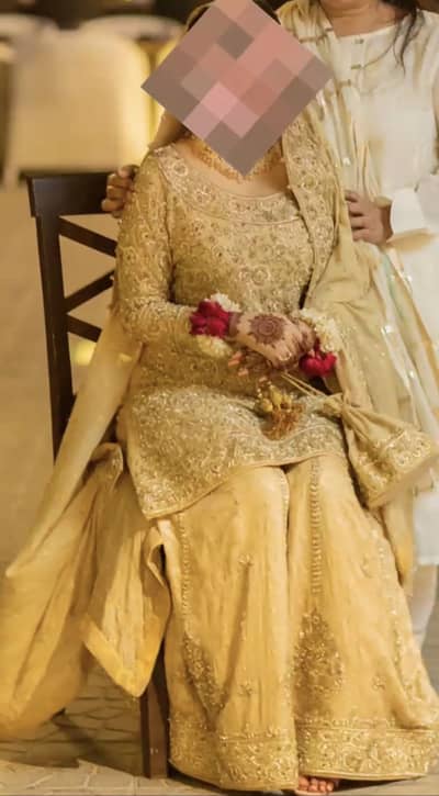 Bridal dress with potli complete set