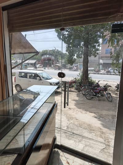 shop front glass