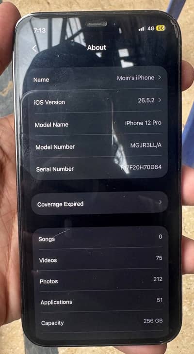 Iphone 12 pro 256gb PTA APPROVED