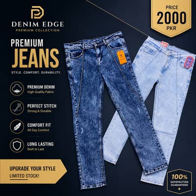 Premium Men's Slim Fit Denim Jeans | Brand New | High Quality | Only