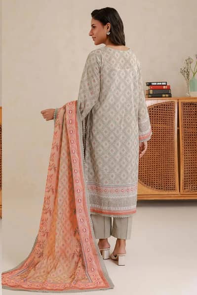 3 pcs women's unstiched suit