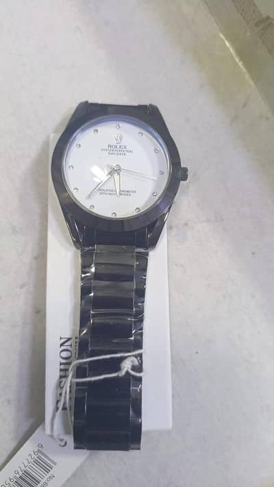 Men's Rolex Oyster perpetual Day-Date Watch With Clear Strap