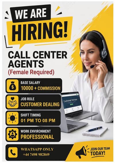 we are hiring call center agent