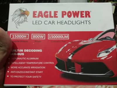 Eagle Power LED Car Headlights 800W High Power | Brand New Pack