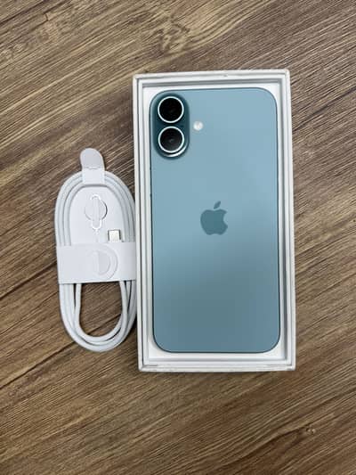 Iphone 16 plus pta aproved 128gb with box cabl 10/10 95 health