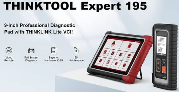 THINKTOOL Expert 195 DOIP CAN FD OBD2 CAR SCANNER 3 YEARS UPDATES OBD