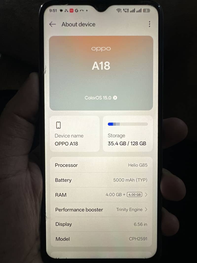 OPPO A18 5
