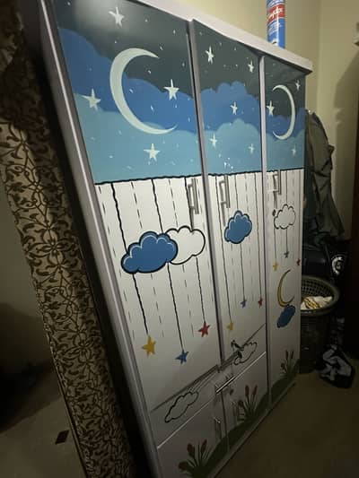Kids cupboard, cloud, moon shapes