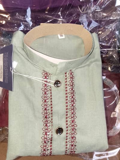 Elegant Kids Boys Embroidered Kurta Shalwar