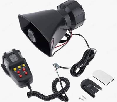 Car Hooter with Mic & Siren Tones - Full Set