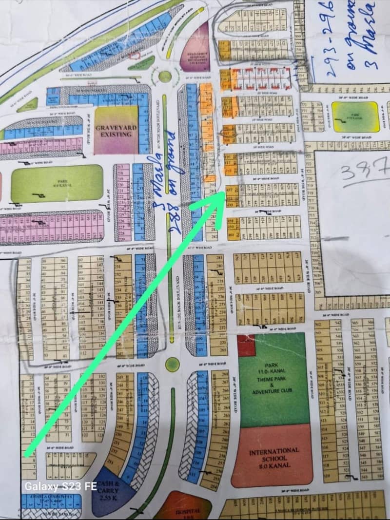 on ground corner residential plot 2