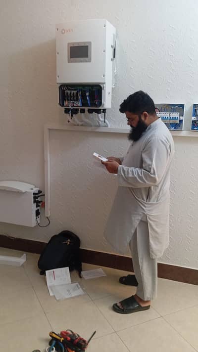 complete solar system installation, inverters , batteries and projects