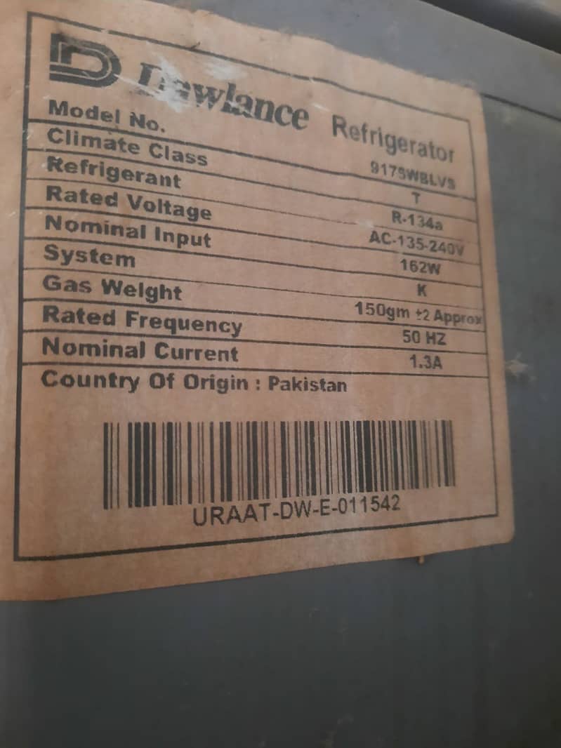 Dawlance fridge 0