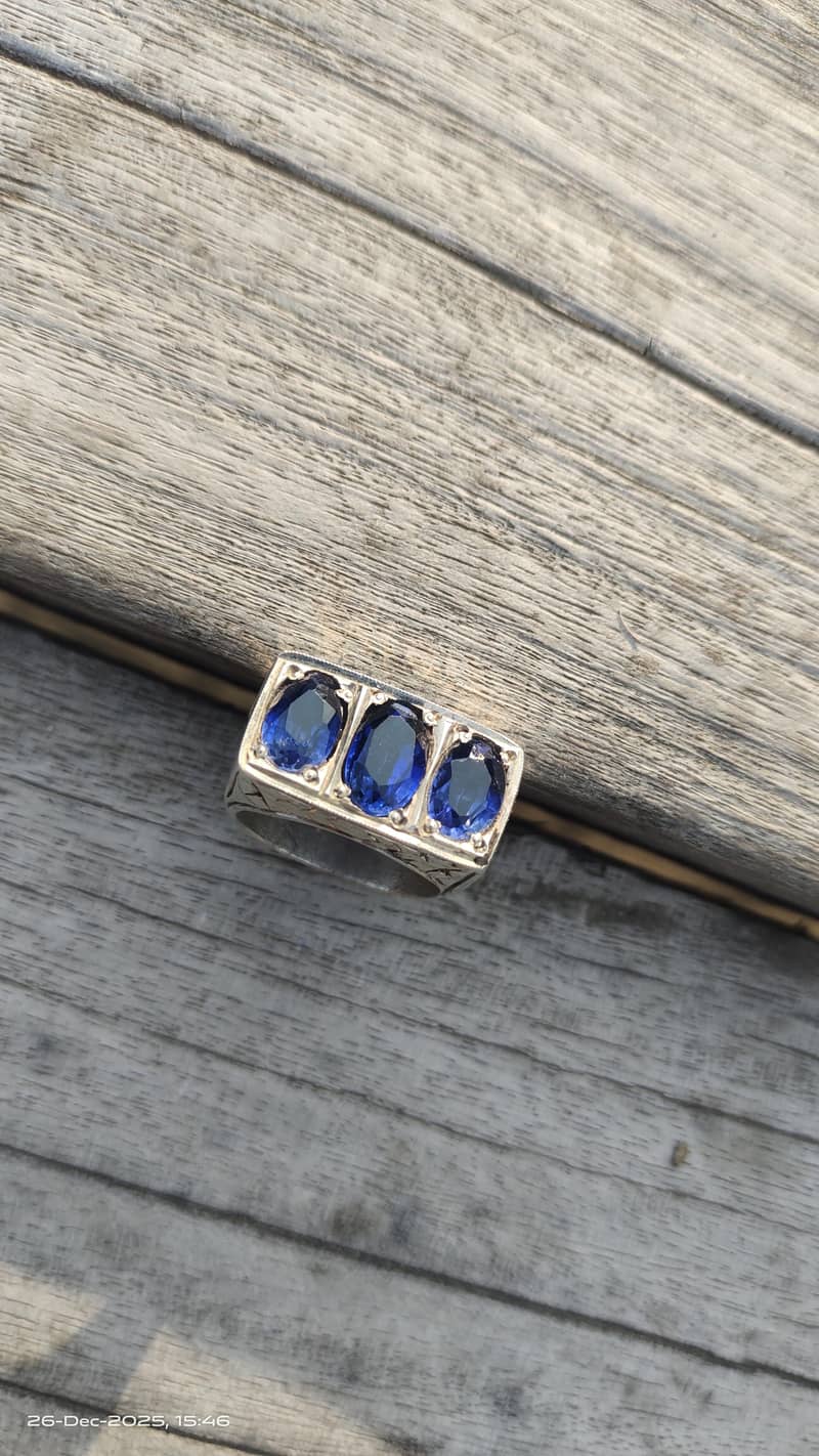 Blue sapphire Ring 7
