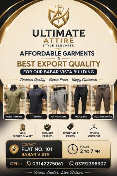 Polos/Tshirts/Shorts/Trousers/Three Quarters/Clothes - Export Quality