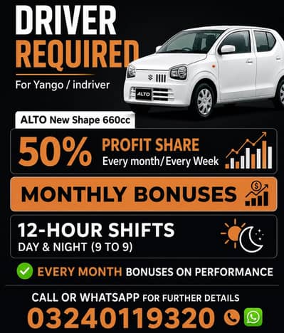 Driver Required For Yango Indrive