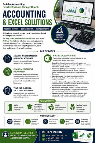 Accounting and Excel Solution