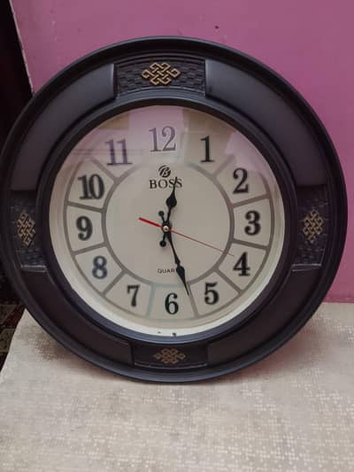 Wall clock company name boss