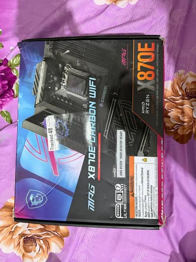 MSI X870E Carbon WiFi AMD AM5 Motherboard – DDR5, PCIe 5.0 & WiFi 7