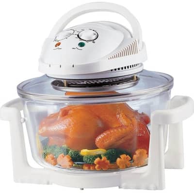Countertop Halogen Convection Oven - 11L Clear Glass Bowl