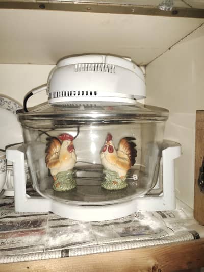 Countertop Halogen Convection Oven - 11L Clear Glass Bowl