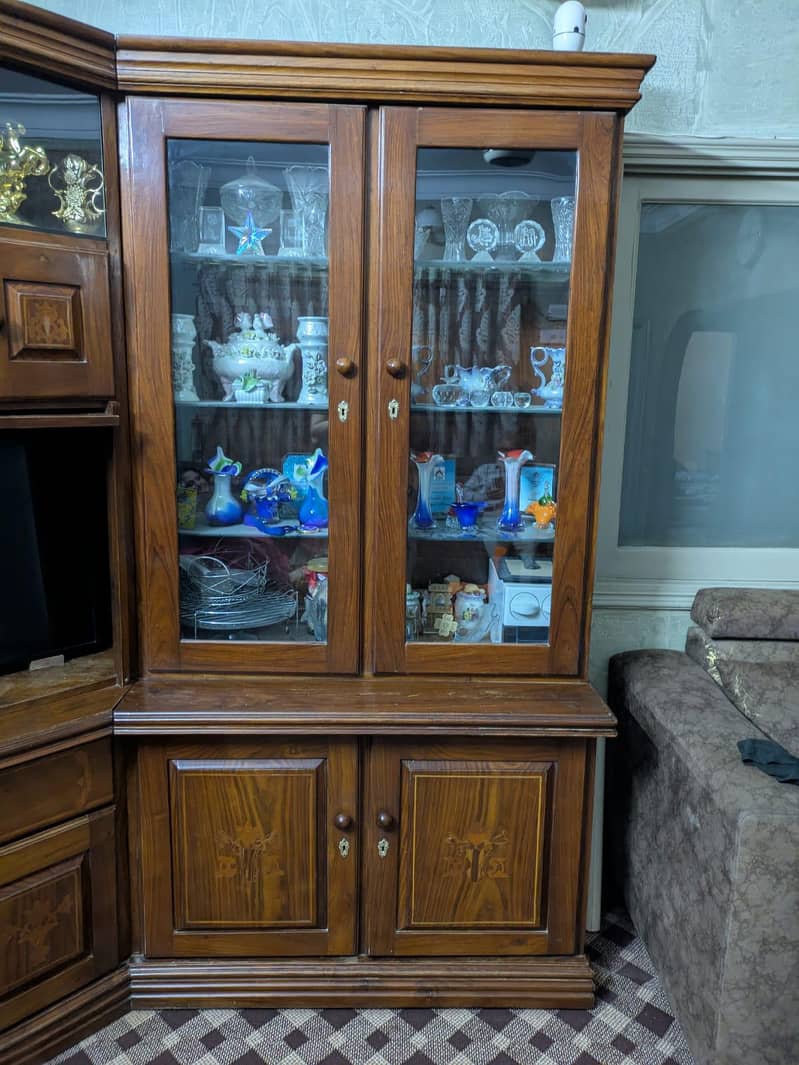 Solid Sheesham Shelf and Tv Divider 1