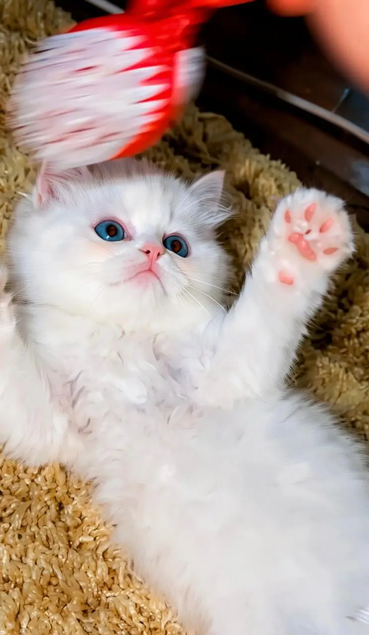 pure white Persian kitten — photo 2