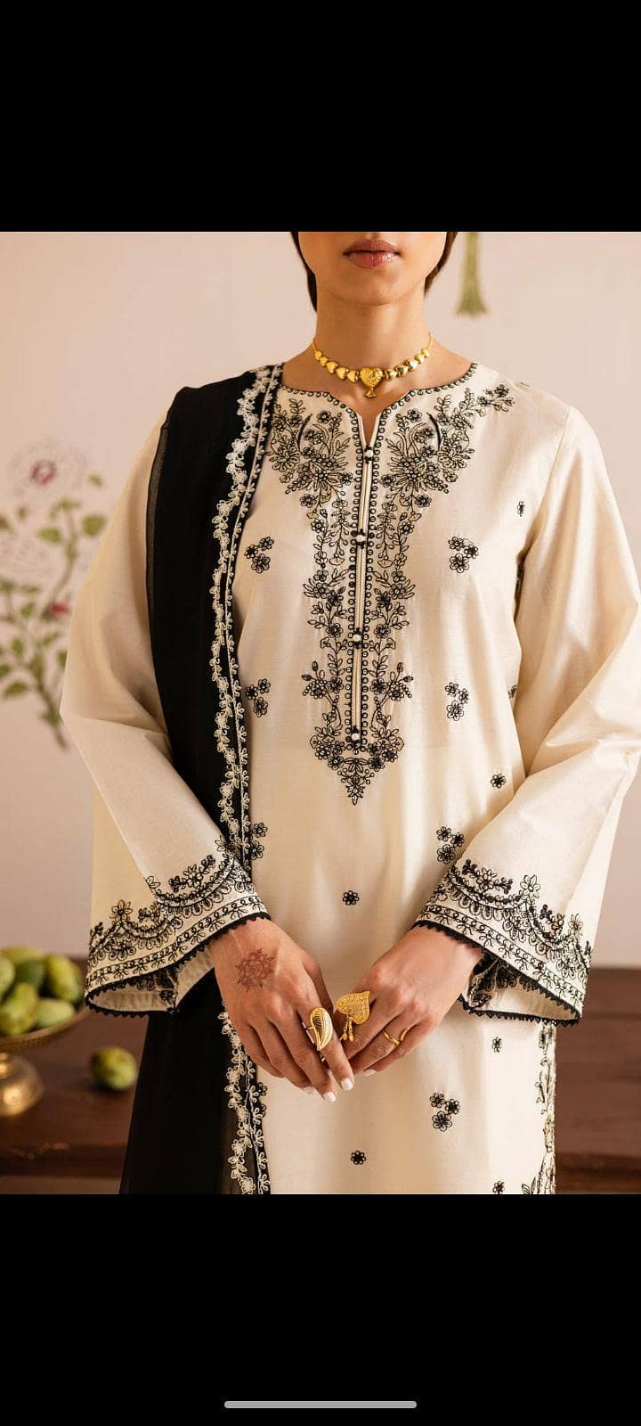 Winter Cotton | Premium Ladies 3PC Embroidered Suit 1