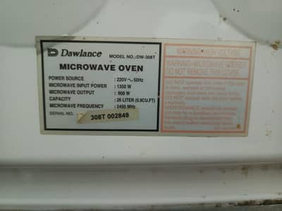 Dawlance digital microwave oven 26 litre