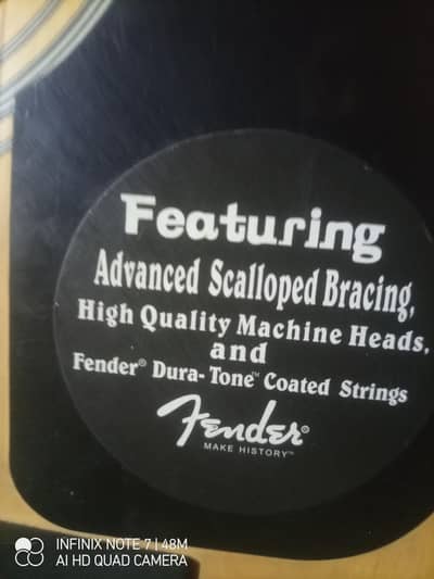 fender acoustic guitar.