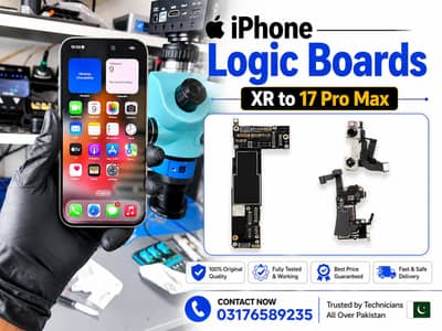 iPhone Logic Boards XR XS Max 11 12 13 14 15 16 17 Pro Max Available