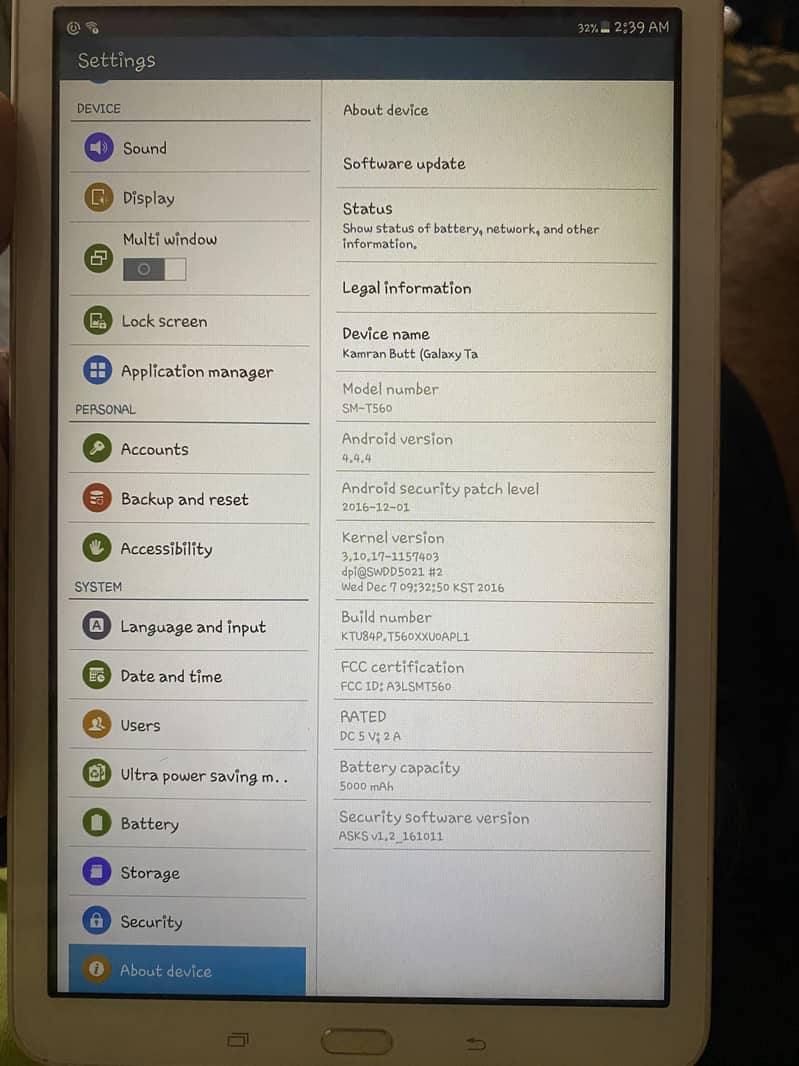 Samsung galaxy tab e 2