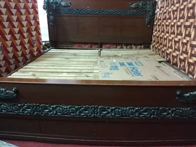 Bed Set with Dressing Table and One Side Table