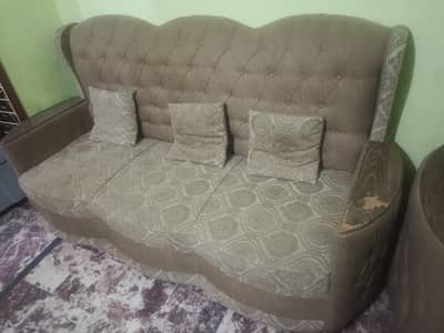 Sofa set with cushions