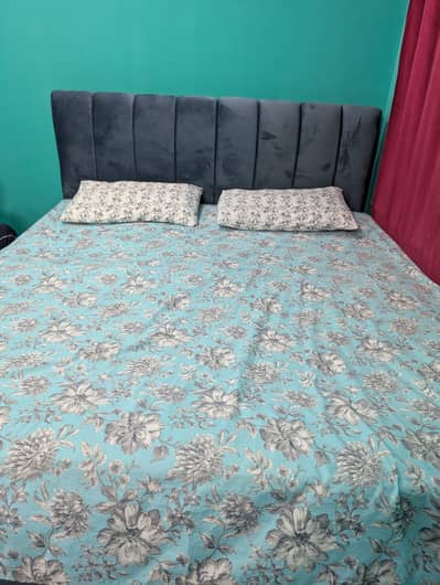 double bed with mattress