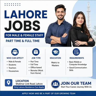 Golden opportunity available in Lahore  Yh likhna hai title mn