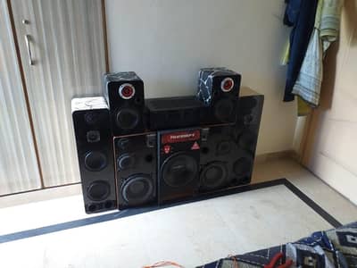 speaker & subwoofer plus amplifier  for sale  pair and all