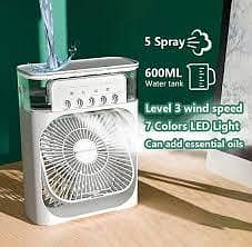 portable Air Conditioner Fan | mist fan Rechargeable